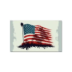 Patriotic Usa United States Flag Old Glory Sticker Rectangular (100 Pack)