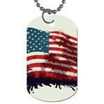 Patriotic Usa United States Flag Old Glory Dog Tag (Two Sides) Front