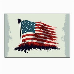 Patriotic Usa United States Flag Old Glory Postcards 5  X 7  (pkg Of 10) by Ravend