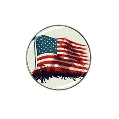 Patriotic Usa United States Flag Old Glory Hat Clip Ball Marker by Ravend