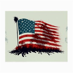 Patriotic Usa United States Flag Old Glory Small Glasses Cloth by Ravend