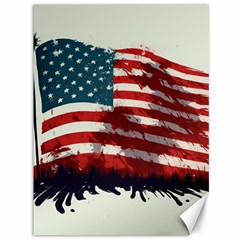 Patriotic Usa United States Flag Old Glory Canvas 36  X 48  by Ravend