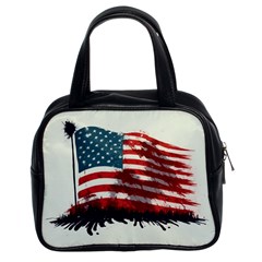 Patriotic Usa United States Flag Old Glory Classic Handbag (two Sides) by Ravend