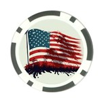 Patriotic Usa United States Flag Old Glory Poker Chip Card Guard (10 pack) Back