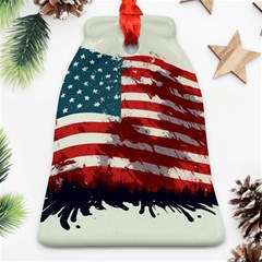 Patriotic Usa United States Flag Old Glory Ornament (bell) by Ravend