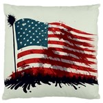 Patriotic Usa United States Flag Old Glory Standard Premium Plush Fleece Cushion Case (One Side) Front