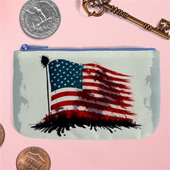 Patriotic Usa United States Flag Old Glory Large Coin Purse by Ravend