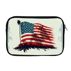 Patriotic Usa United States Flag Old Glory Apple Macbook Pro 17  Zipper Case by Ravend