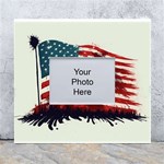 Patriotic Usa United States Flag Old Glory White Wall Photo Frame 5  x 7  Front