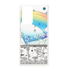 Rainbow Fun Cute Minimal Doodle Drawing Samsung Galaxy Note 20 Ultra Tpu Uv Case