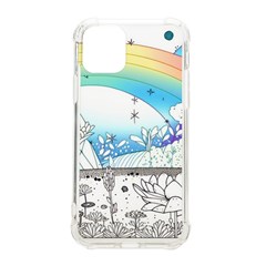 Rainbow Fun Cute Minimal Doodle Drawing Iphone 11 Pro 5 8 Inch Tpu Uv Print Case by Ravend