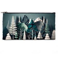 Forest Papercraft Trees Background Pencil Case by Ravend