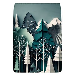 Forest Papercraft Trees Background Removable Flap Cover (s) by Ravend