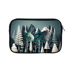 Forest Papercraft Trees Background Apple Macbook Pro 13  Zipper Case by Ravend