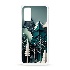 Forest Papercraft Trees Background Samsung Galaxy S20 6 2 Inch Tpu Uv Case by Ravend