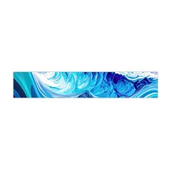 Tsunami Waves Ocean Sea Nautical Nature Water Premium Plush Fleece Scarf (mini) by Ravend