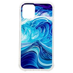 Tsunami Waves Ocean Sea Nautical Nature Water Iphone 12 Mini Tpu Uv Print Case	 by Ravend