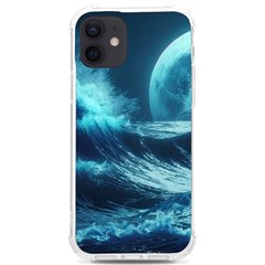 Moonlight High Tide Storm Tsunami Waves Ocean Sea Iphone 12/12 Pro Tpu Uv Print Case by Ravend