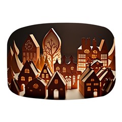 Gingerbread House Gingerbread Christmas Xmas Winter Mini Square Pill Box by Ravend