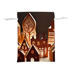 Gingerbread House Gingerbread Christmas Xmas Winter Lightweight Drawstring Pouch (m) by Ravend