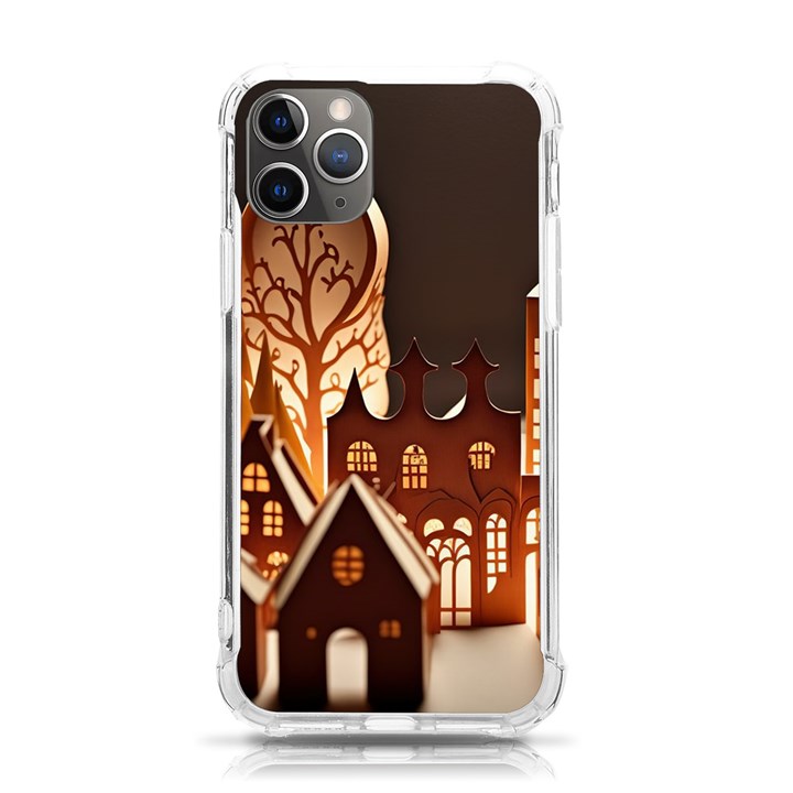 Gingerbread House Gingerbread Christmas Xmas Winter iPhone 11 Pro 5.8 Inch TPU UV Print Case