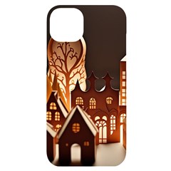 Gingerbread House Gingerbread Christmas Xmas Winter Iphone 14 Plus Black Uv Print Case by Ravend