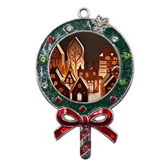 Gingerbread House Gingerbread Christmas Xmas Winter Metal X mas Lollipop With Crystal Ornament by Ravend