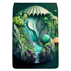 Waterfall Jungle Nature Paper Craft Trees Tropical Removable Flap Cover (l) by Ravend