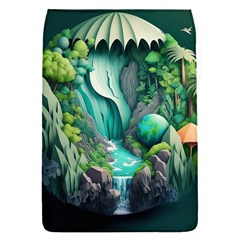 Waterfall Jungle Nature Paper Craft Trees Tropical Removable Flap Cover (s) by Ravend