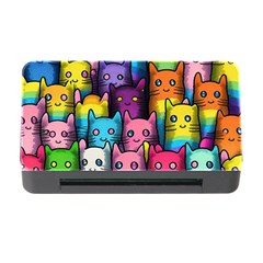 Cats Rainbow Pattern Colorful Feline Pets Memory Card Reader With Cf by Ravend