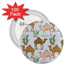 Camels-cactus-desert-pattern 2 25  Buttons (100 Pack)  by Salman4z