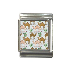 Camels-cactus-desert-pattern Italian Charm (13mm) by Salman4z