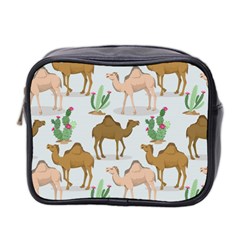 Camels-cactus-desert-pattern Mini Toiletries Bag (two Sides) by Salman4z