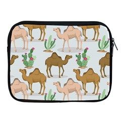 Camels-cactus-desert-pattern Apple Ipad 2/3/4 Zipper Cases by Salman4z