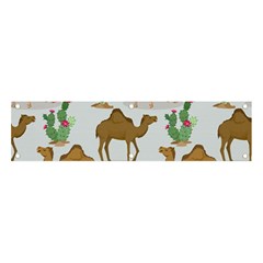 Camels-cactus-desert-pattern Banner And Sign 4  X 1  by Salman4z