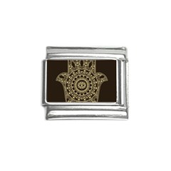 Hamsa-hand-drawn-symbol-with-flower-decorative-pattern Italian Charm (9mm) by Salman4z