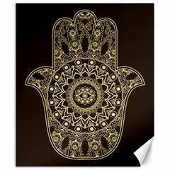 Hamsa-hand-drawn-symbol-with-flower-decorative-pattern Canvas 20  X 24  by Salman4z