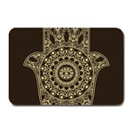 Hamsa-hand-drawn-symbol-with-flower-decorative-pattern Plate Mats 18 x12  Plate Mat