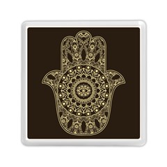 Hamsa-hand-drawn-symbol-with-flower-decorative-pattern Memory Card Reader (square) by Salman4z