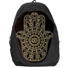 Hamsa-hand-drawn-symbol-with-flower-decorative-pattern Backpack Bag by Salman4z