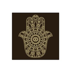 Hamsa-hand-drawn-symbol-with-flower-decorative-pattern Satin Bandana Scarf 22  X 22  by Salman4z