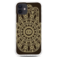 Hamsa-hand-drawn-symbol-with-flower-decorative-pattern Iphone 12/12 Pro Tpu Uv Print Case by Salman4z