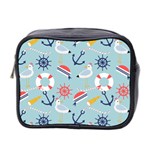 Nautical-marine-symbols-seamless-pattern Mini Toiletries Bag (Two Sides) Front