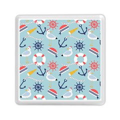 Nautical-marine-symbols-seamless-pattern Memory Card Reader (square) by Salman4z