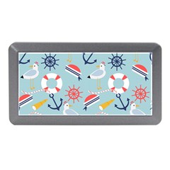 Nautical-marine-symbols-seamless-pattern Memory Card Reader (mini) by Salman4z