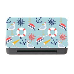 Nautical-marine-symbols-seamless-pattern Memory Card Reader With Cf by Salman4z