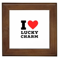 I love lucky charm Framed Tile