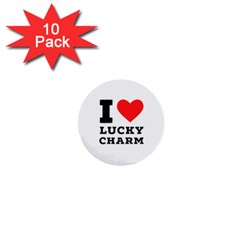 I love lucky charm 1  Mini Buttons (10 pack) 