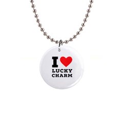 I Love Lucky Charm 1  Button Necklace by ilovewhateva