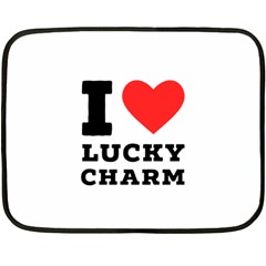 I Love Lucky Charm Two Sides Fleece Blanket (mini) by ilovewhateva